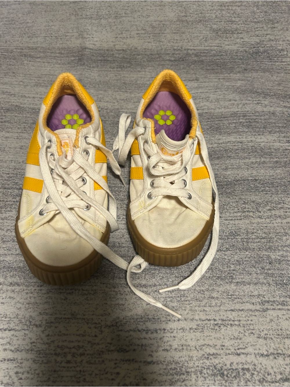 Womens Yellow gola Athletic Shoes - Comfortable Everyday Sneaker